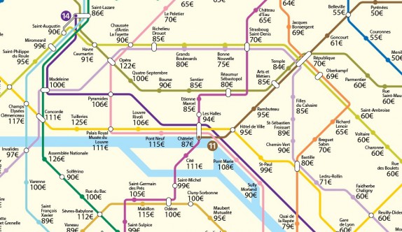 Airbnb : découvrez le prix d'une nuit en fonction des stations de métro à Paris